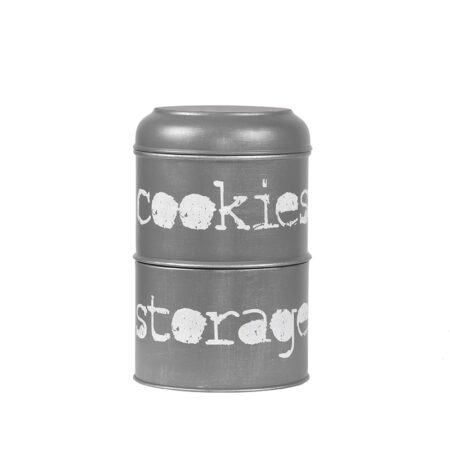 LABEL51 Opbergblik - Antiek grijs - - 17x17x27 cm