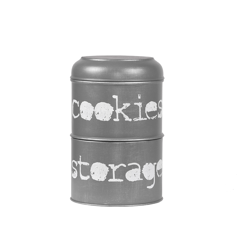 LABEL51 Opbergblik - Antiek grijs - - 17x17x27 cm