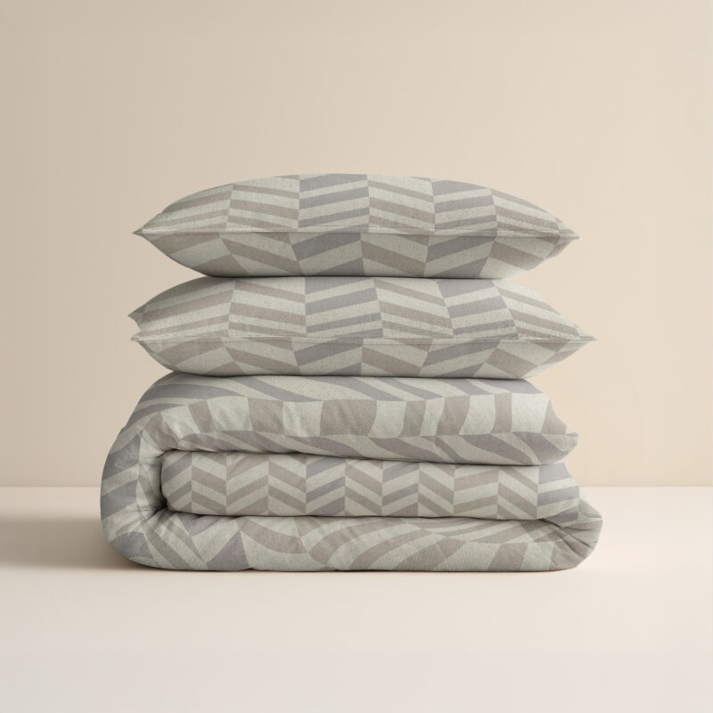 Sleeptime Chevron Beige/Zand 200 x 200/220 cm