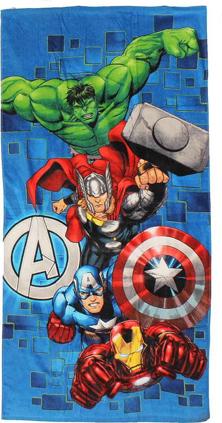 Marvel Avengers Assemble strandlaken 70 x 140 cm - katoen