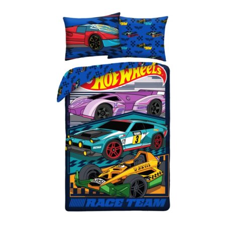 Hot wheels  Dekbedovertrek polyester 140 x 200 cm - 70 x 90 cm