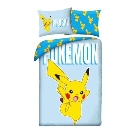 Pokemon Dekbedovertrek Pikachu 140 x 200 cm (70 x 90 cm)  polyester
