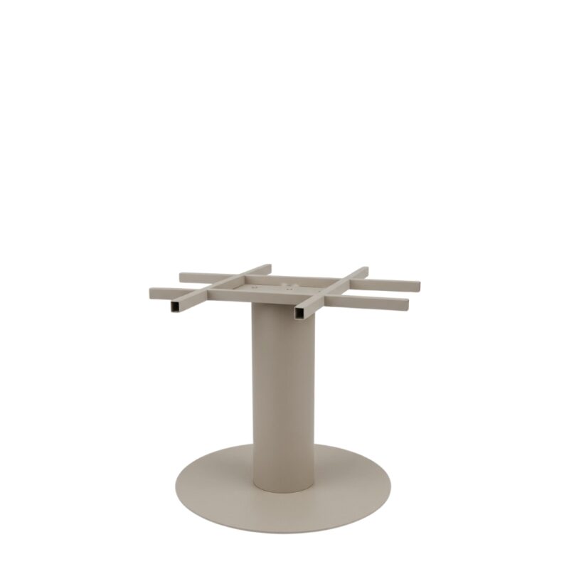 LABEL51 Eetkamertafel Extra Stable - Taupe - Metaal - 75x75x72 cm