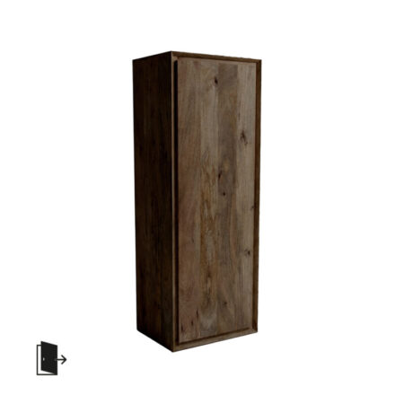 LABEL51 Bergkast Nori - Espresso - Mangohout - 140 cm - Rechts