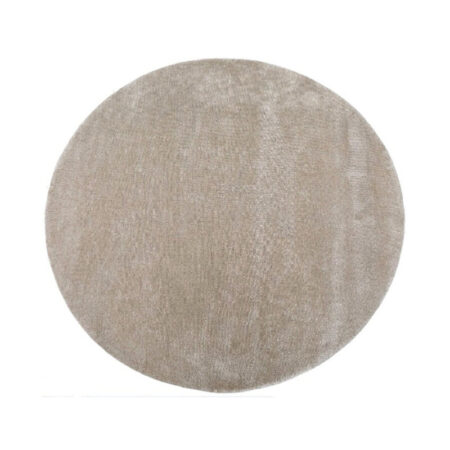 LABEL51 Vloerkleden Mila - Taupe - Polyester - 200x200 cm - Rond