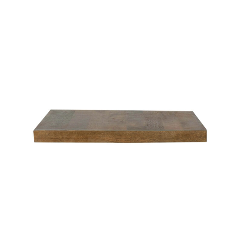 LABEL51 Eetkamertafel Tafelblad Straight Edge - Nature Smooth - Mangohout - 70 cm Straight