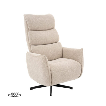 LABEL51 Fauteuil Goteborg - Naturel - Royal Boucle - 2-Motorig