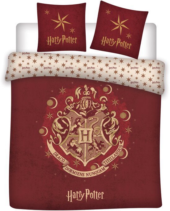 Harry Potter Dekbedovertrek Hogwarts - Lits Jumeaux - 240 x 220 cm - Polyester