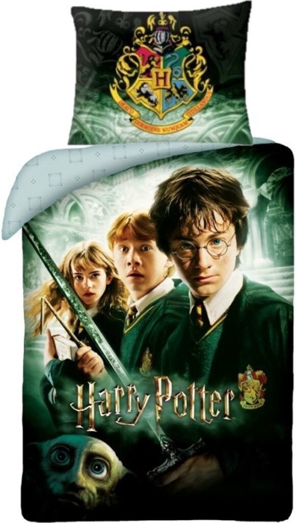 Harry Potter Dekbedovertrek - De Geheime Kamer - 140 X 200 Cm - 70 X 90 Cm - Katoen