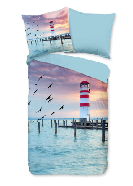 Pure Dekbedovertrek "vuurtoren" - Multi - (135x200 cm) - Microfiber