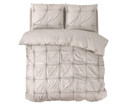 Sleeptime Punch pintuck Taupe 200 x 200/220 cm