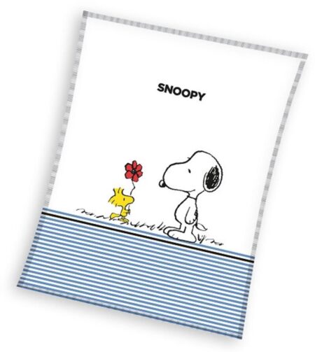 Snoopy Coral fleece plaid - 130 x 170 cm polyester