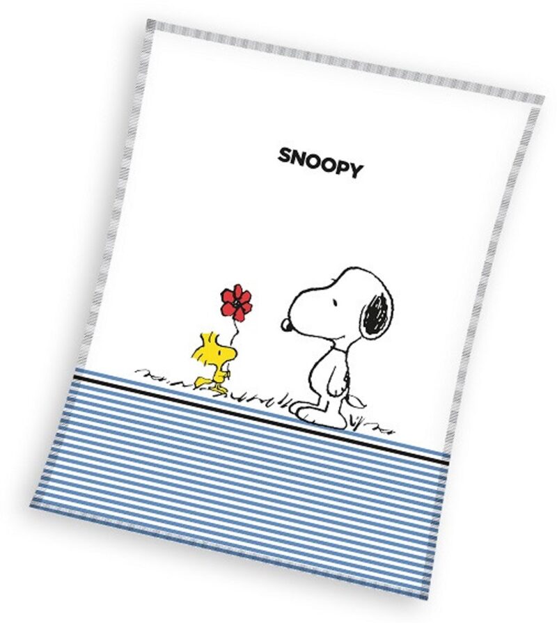 Snoopy Coral fleece plaid - 130 x 170 cm polyester