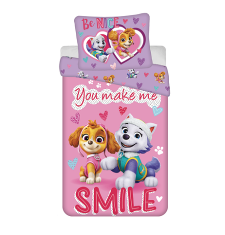 Paw Patrol dekbedovertrek smile 140 x 200 cm - 70 x 90 cm (polyester) pre order