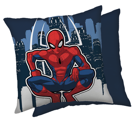 Spiderman sierkussen blue buildings 40 x 40 cm pre order