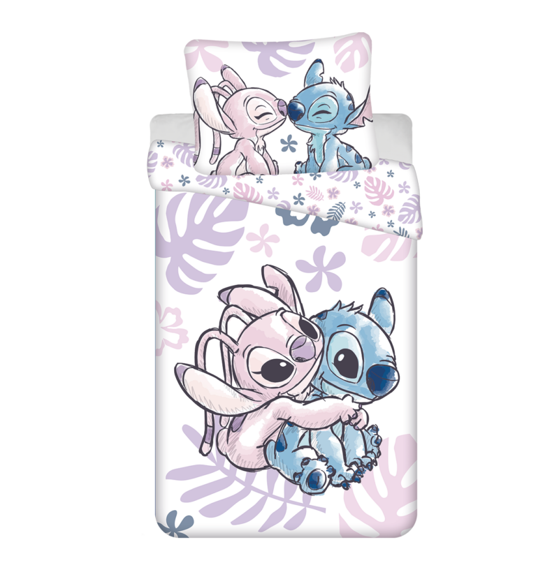 Stitch dekbedovertrek  Angel hugs 140 x 200 cm - 70 x 90 cm - katoen pre order