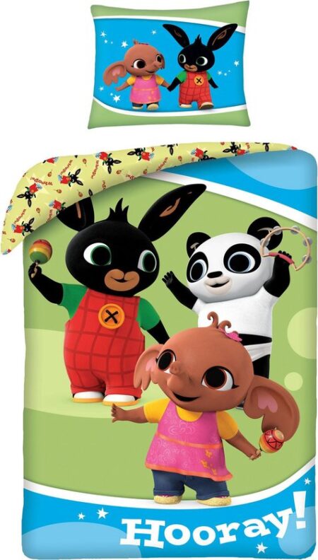 Bing Dekbedovertrek  'Hooray' 140 x 200 cm - 70 x 90 cm
