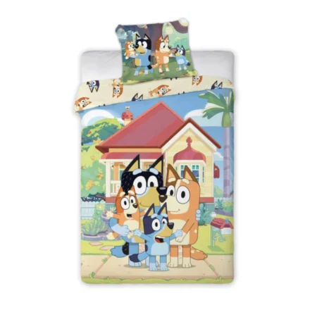 Bluey Dekbedovertrek family home 140 x 200 cm - katoen