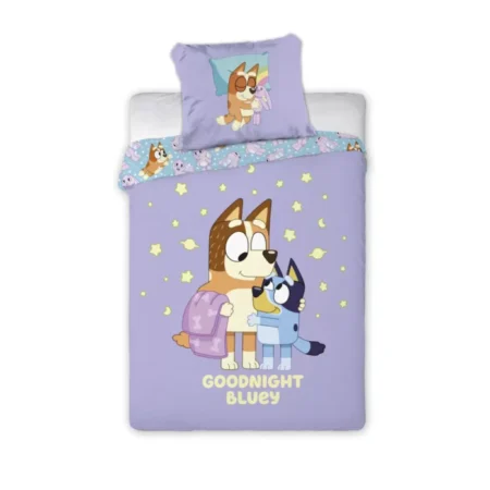 Bluey Dekbedovertrek goodnight 140 x 200 cm - katoen