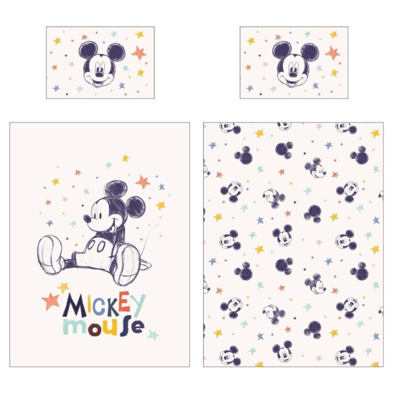 Disney Mickey Mouse Dekbedovertrek print - 100x140 - Katoen - pre order