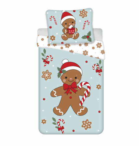 Gingerbread Man blauw - 140 x 200 cm - Katoen - pre order