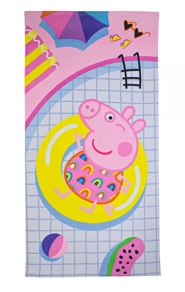 Peppa Pig strandlaken chilling  70 x 140 cm
