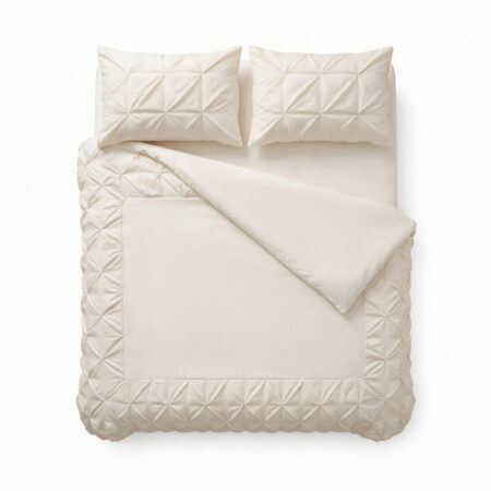 Sleeptime Border Pintuck Beige 200 x 200/220 cm