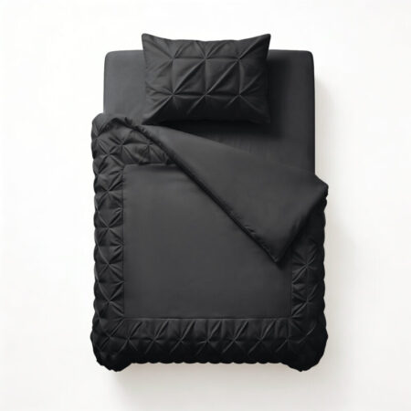 Sleeptime Border Pintuck Zwart 140 x 200/220 cm