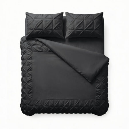 Sleeptime Border Pintuck Zwart 200 x 200/220 cm