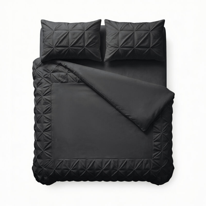 Sleeptime Border Pintuck Zwart 240 x 200/220 cm