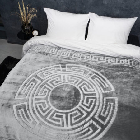 Sleeptime Embossed Zeta Deken Grijs 200 x 240 cm