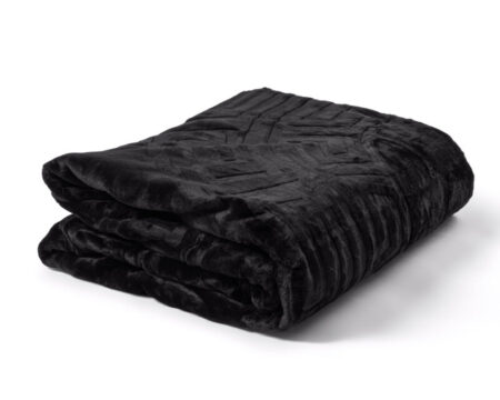 Sleeptime Embossed Zeta Deken Zwart 200 x 240 cm