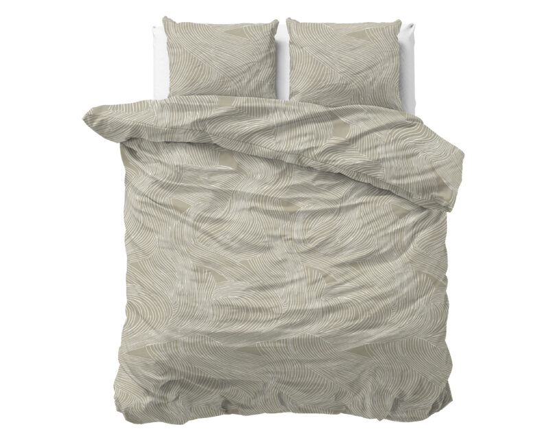 Sleeptime Ripple Taupe 200 x 220 cm