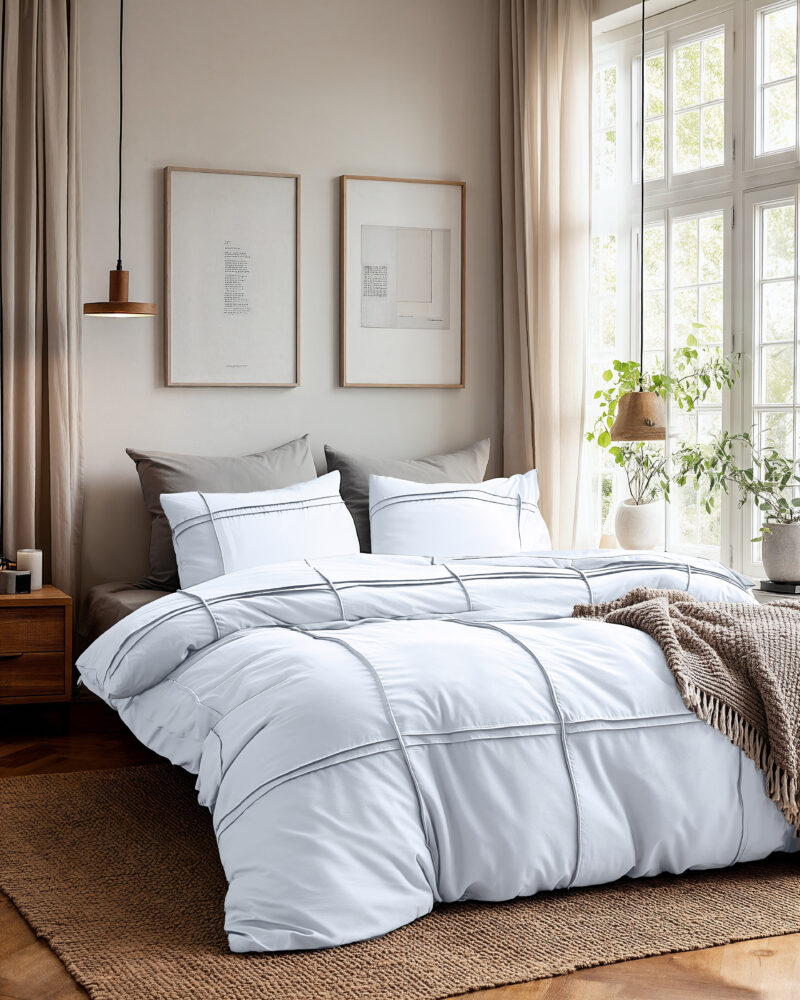 Sleeptime Washed Tufted Wit 140 x 200/220 cm