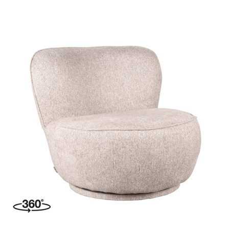 LABEL51 Fauteuil Bunny - Taupe - Boucle