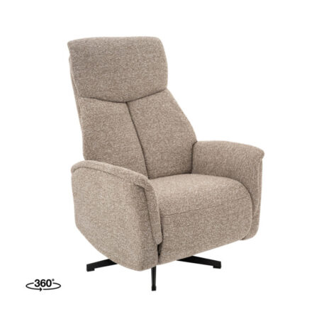 LABEL51 Fauteuil Aarhus - Mushroom - Royal Boucle - 2-Motorig